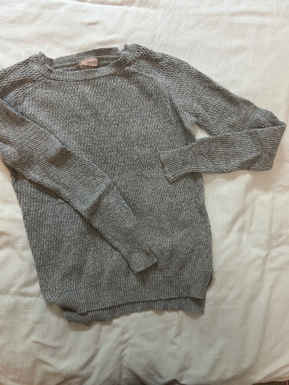 Knit long sleeve grey